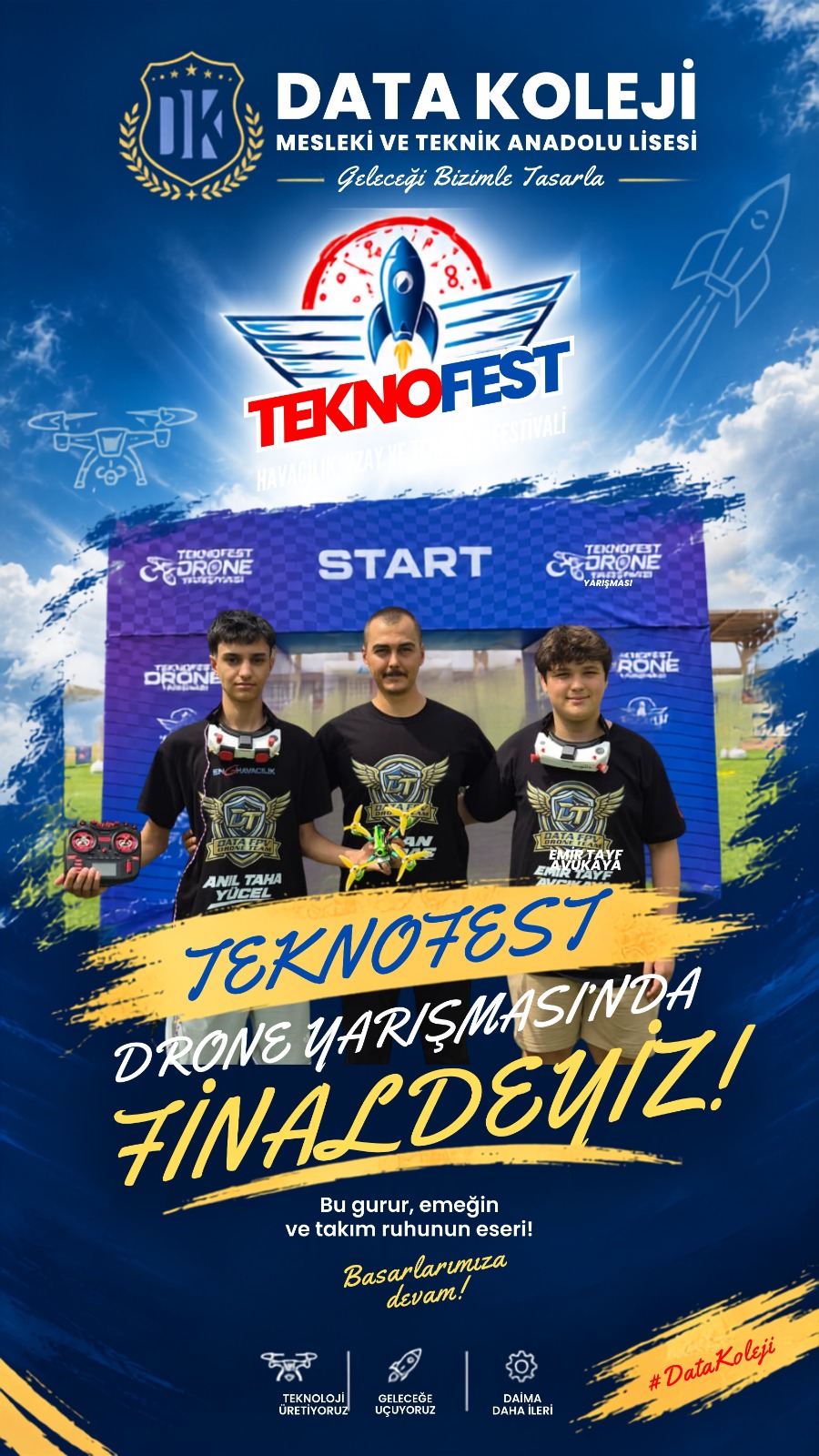 TEKNOFEST Drone Yarışmasında FİNALDEYİZ!